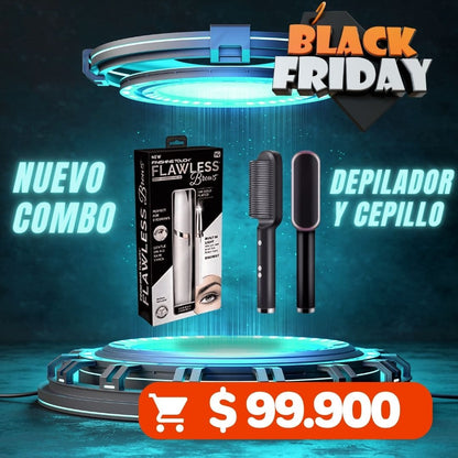 Nuevo Combo Depilador y Cepillo Alisador
